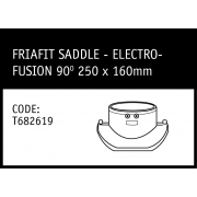 Marley Polyethylene Friatic Saddle Electrofusion 90° 250x160mm - T682619
